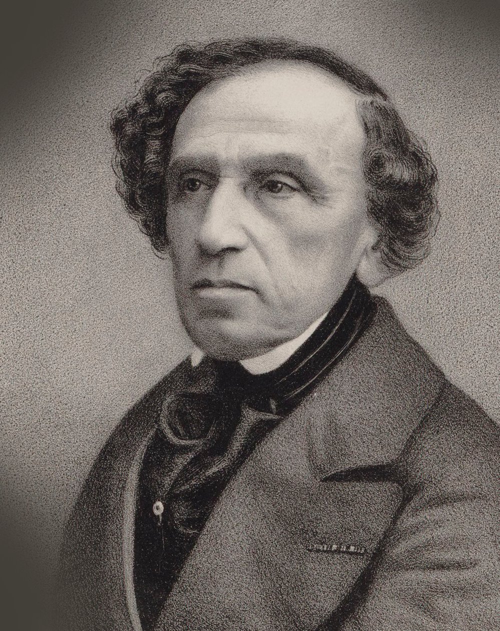 Retrato del compositor Giacomo Meyerbeer 1791-1864, 1860 de Antoine Barbizet