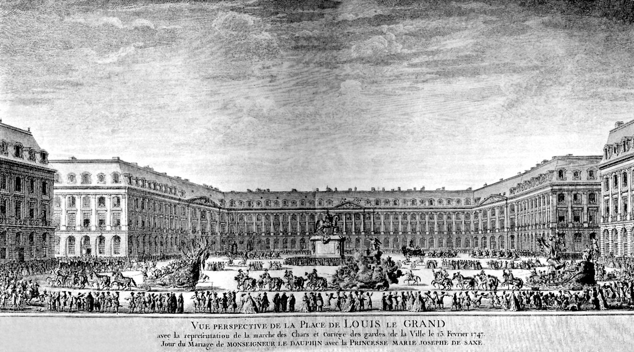 Place de Louis le Grand en París de Antoine Benoist or Benoit du Cercle