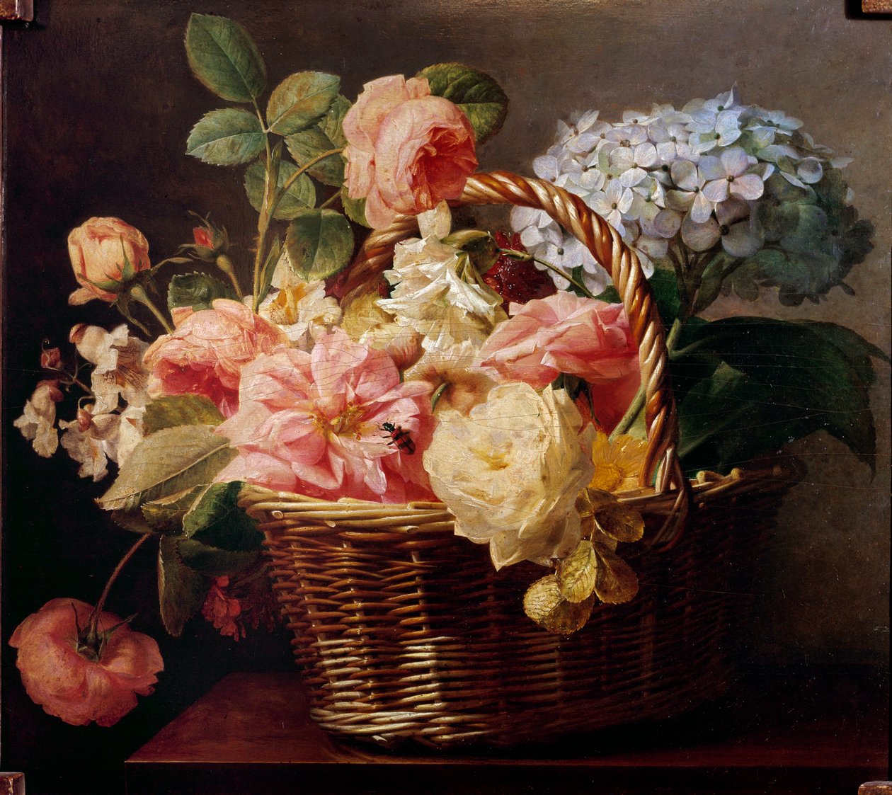 Ramos de flores en una canasta de Antoine Berjon