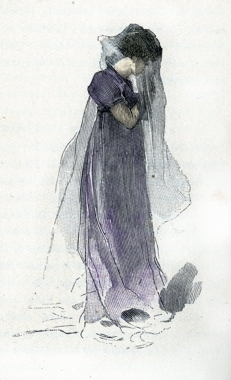 Retrato de Fanny Dillon (1785-1836) esposa del conde Bertrand compañera de Napoleón I que le siguió a Santa Elena de Antoine Calbet
