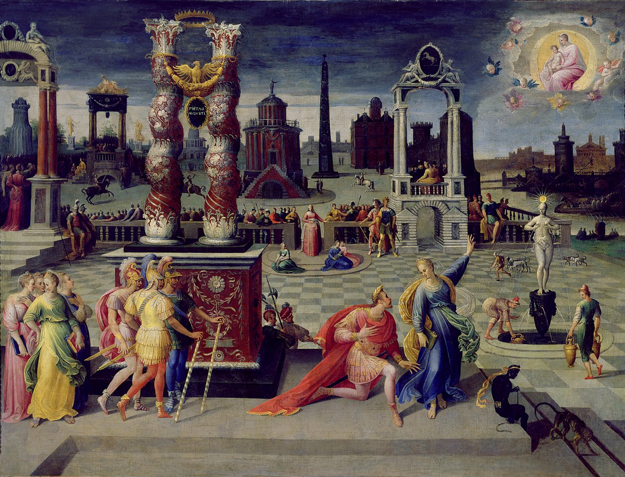 Augusto y la Sibila Tiburtina de Antoine Caron
