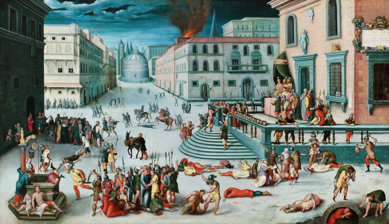 La Masacre del Triunvirato de Antoine, Caron