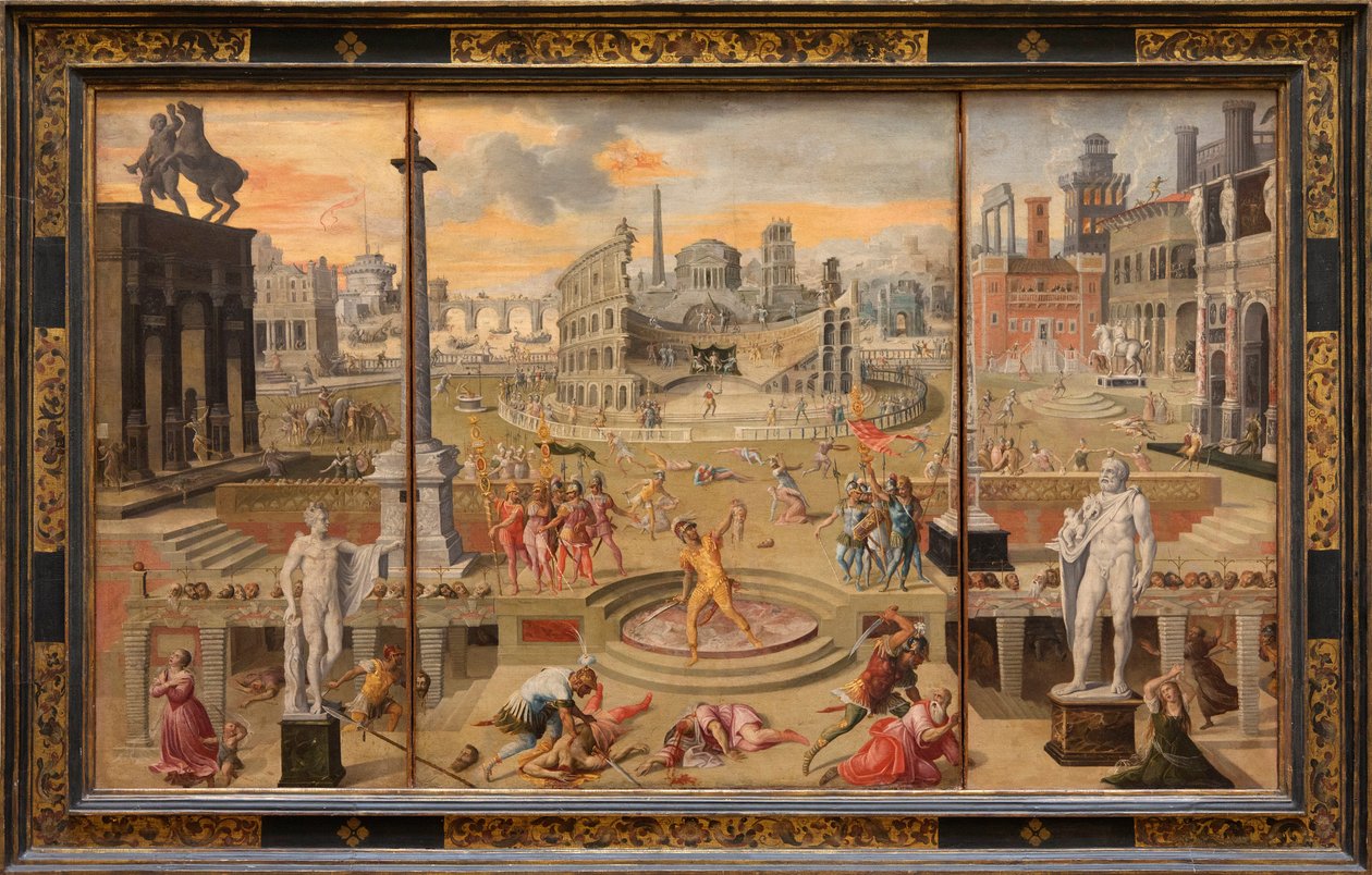 Las masacres del Triunvirato (pintura) de Antoine Caron