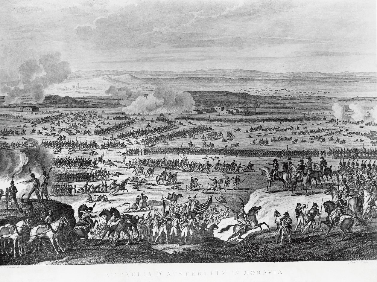 Bandos opuestos durante la Batalla de Austerlitz, 2 de diciembre de Antoine Charles Horace Vernet