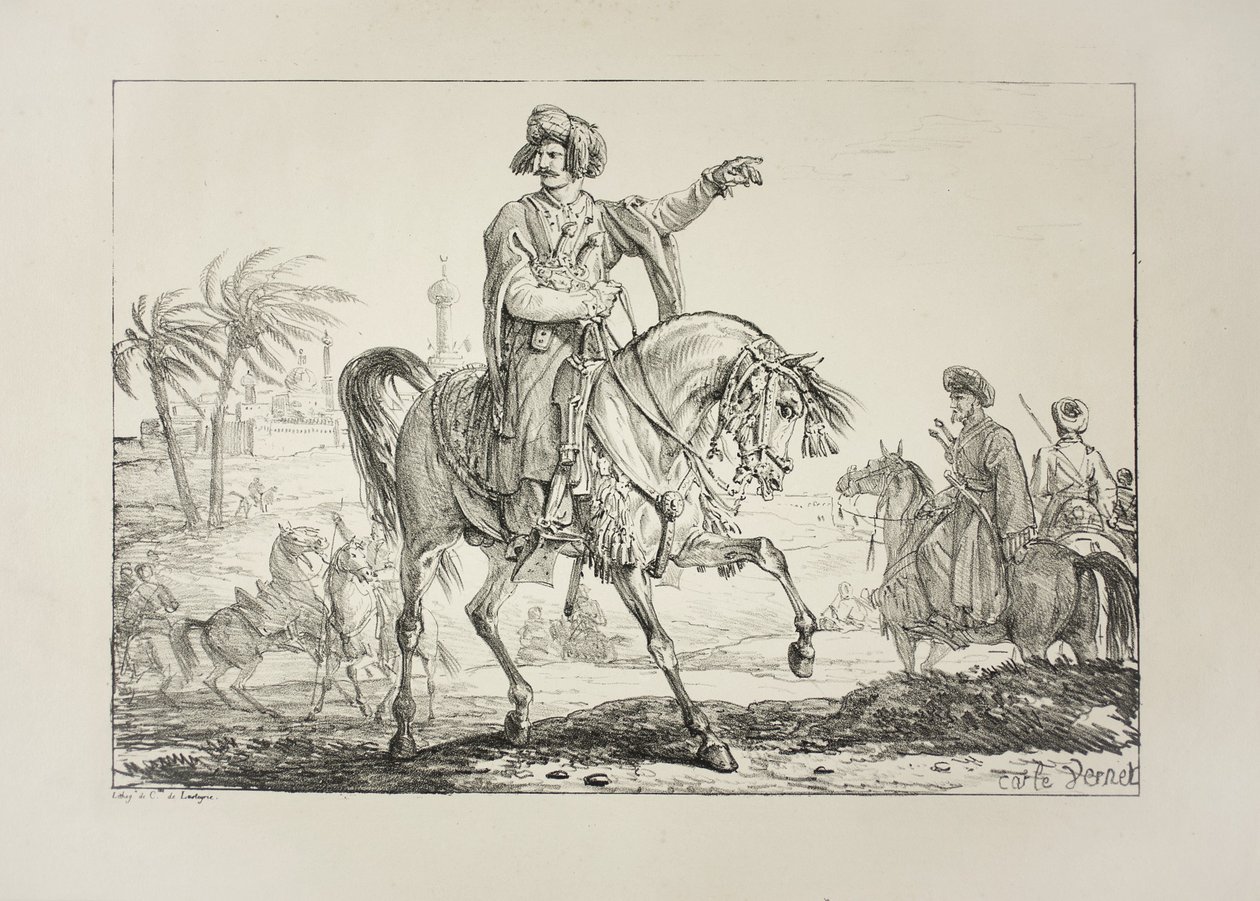 Jefe Mameluco, c.1817 de Antoine Charles Horace Vernet