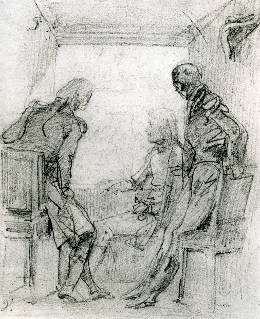 General Bonaparte viendo una obra en la Comédie Française en París, finales del siglo XVIII de Antoine Charles Horace Vernet