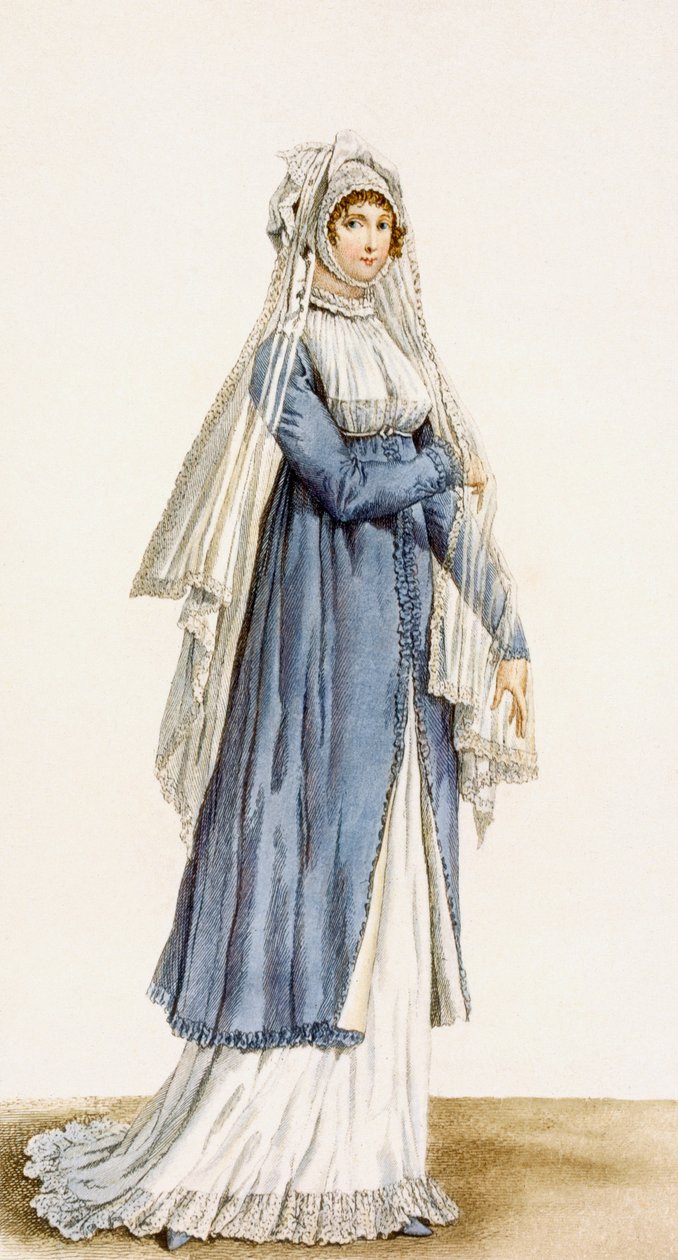 Vestido de día para damas, placa de 