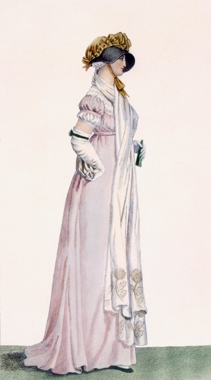 Vestido de paseo de damas, ilustración de 