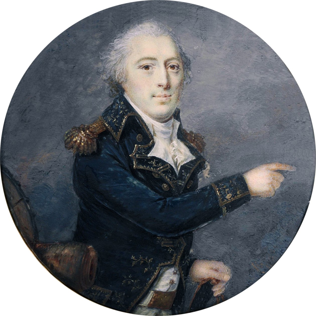 General Barón Thouvenot (1757-1817) por Antoine-Claude Fleury (hacia 1790-1822) de Antoine Claude Fleury