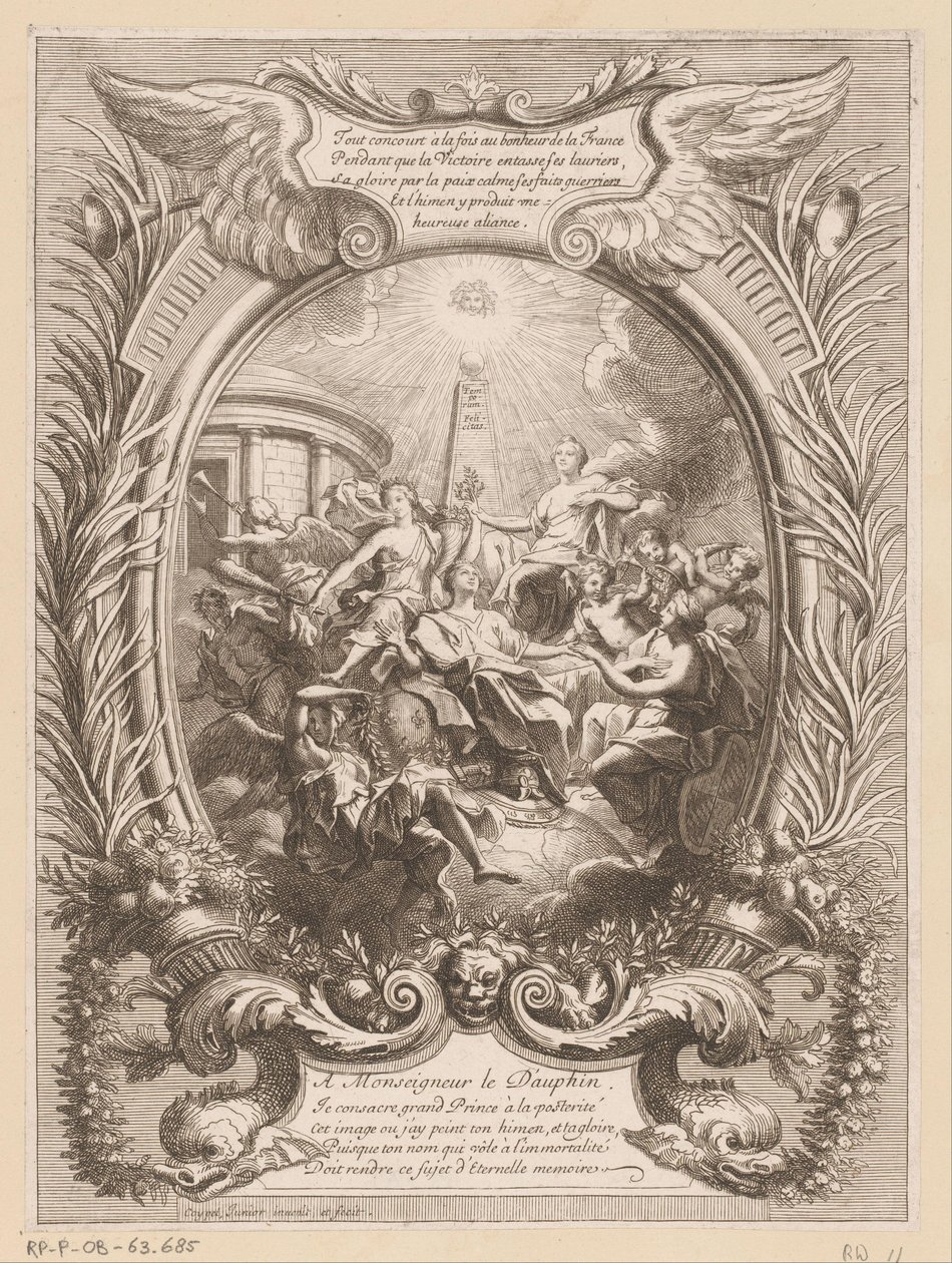 Alegoría de la fama del Delfín de Antoine Coypel