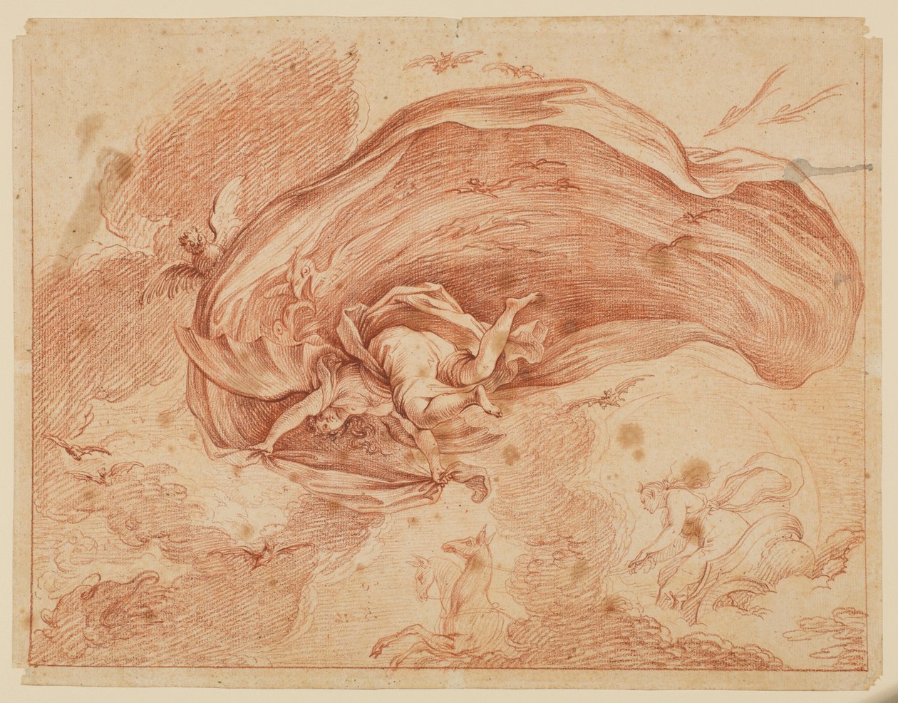 Alegoría de la noche, siglo XVII de Antoine Coypel