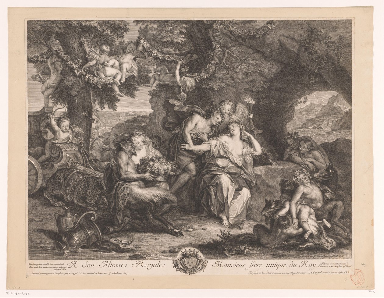Baco y Ariadna de Antoine Coypel