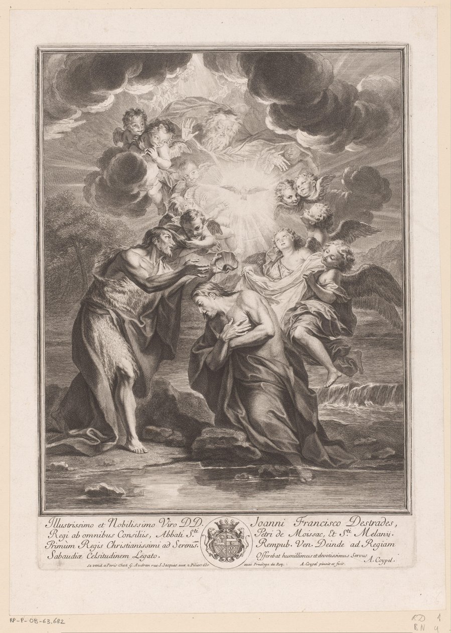 bautismo de cristo de Antoine Coypel