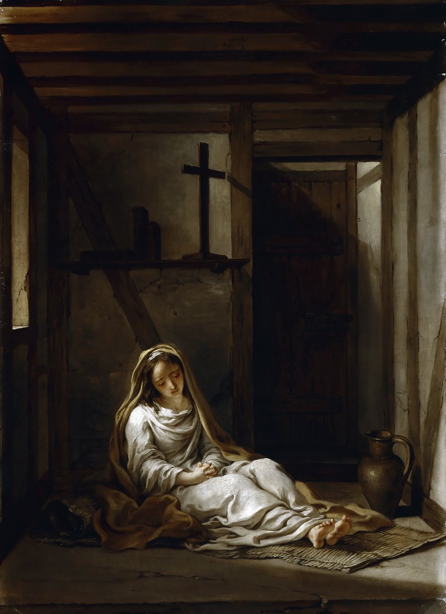 Santa Taís en su celda de Antoine Coypel