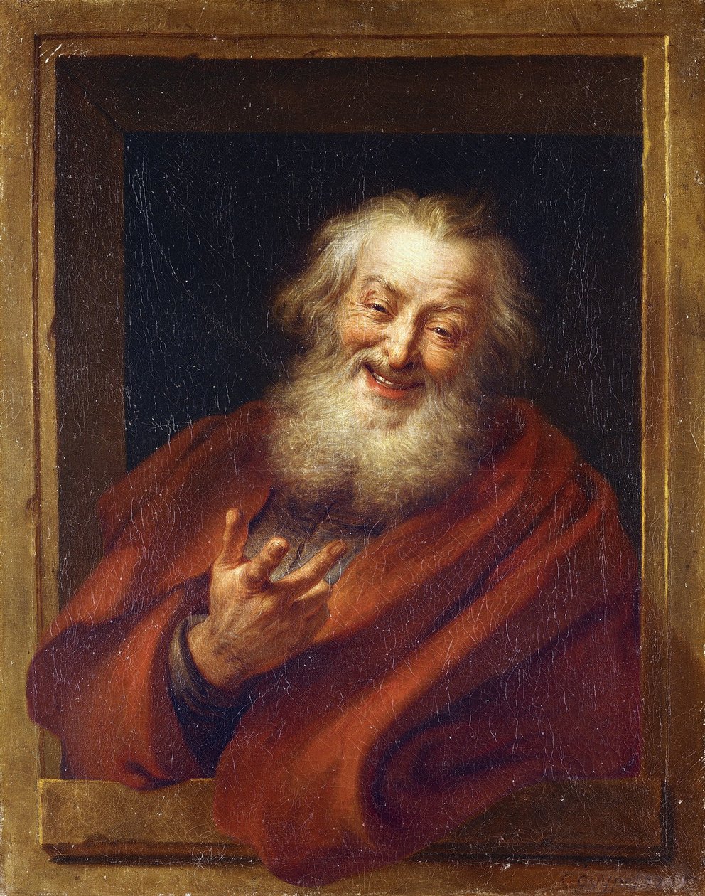 El alegre Demócrito de Antoine Coypel