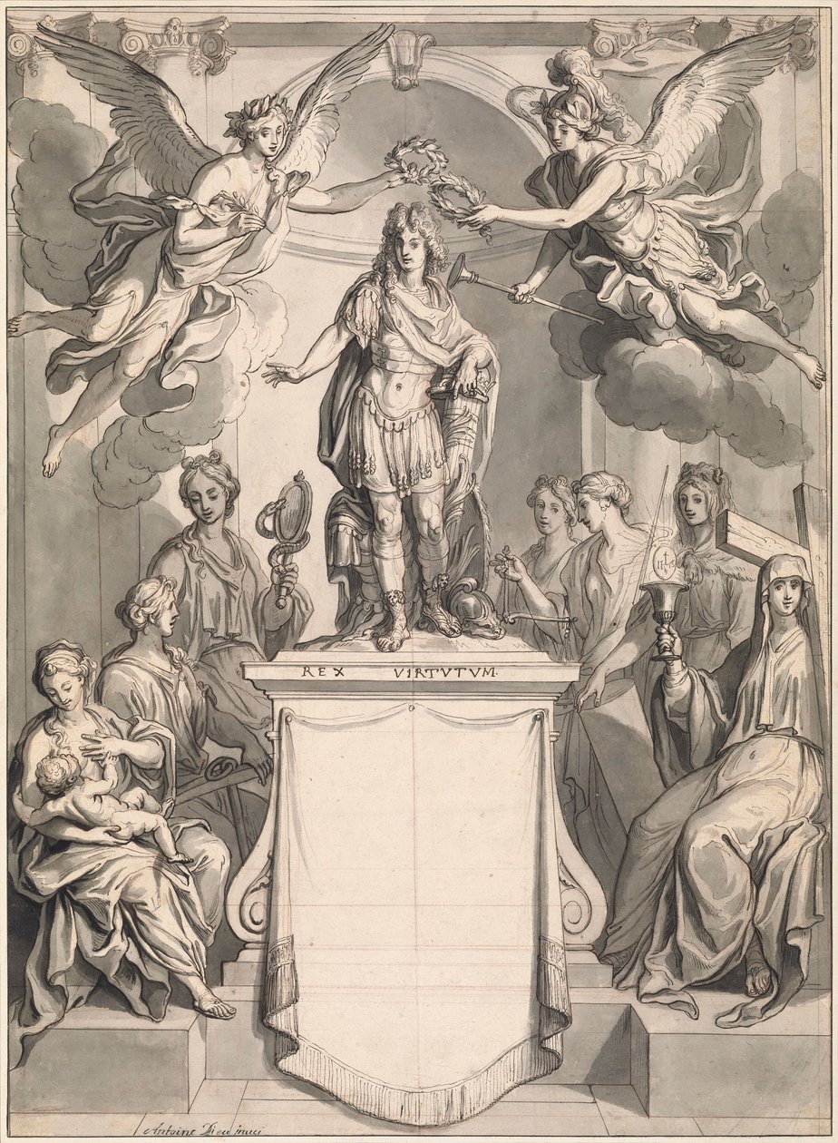 Diseño para un Frontispicio de Antoine Dieu