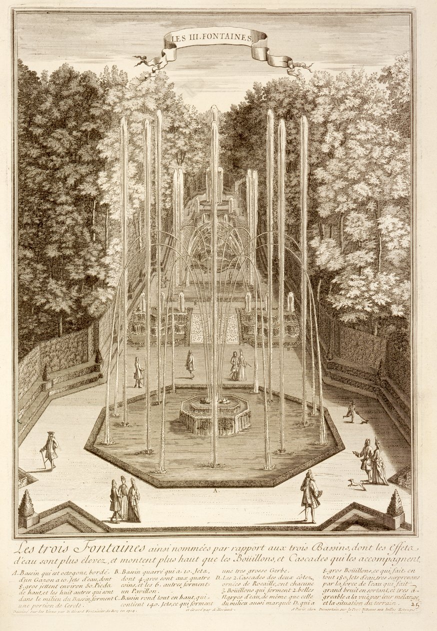 Las Tres Fuentes, Versalles de Antoine Herriset