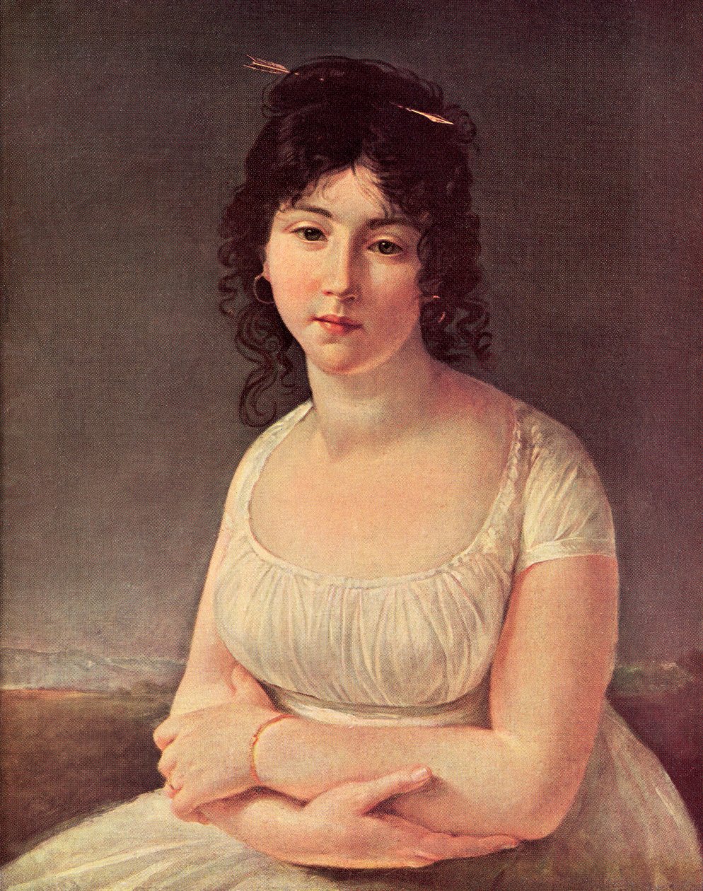 Madame Poussielgue a los 23 años en 1797 (huella) de Antoine Jean (after) Gros