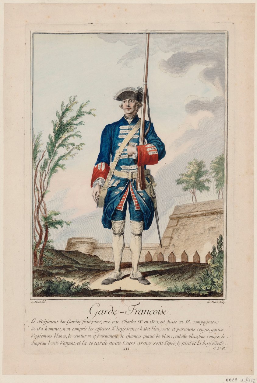 Guardias Franceses, 1756 de Antoine Jean De Fehrt