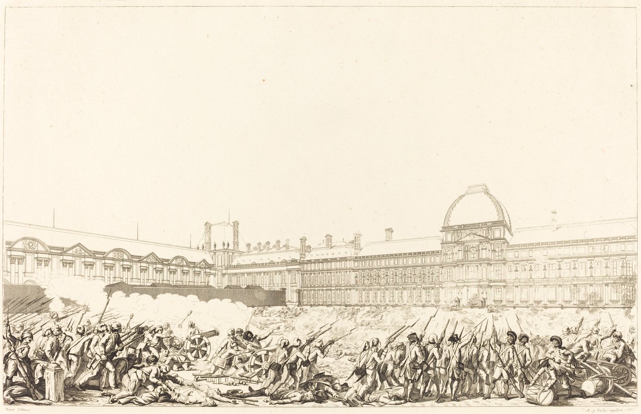 La Jornada del 10 de agosto de 1792 de Antoine Jean Duclos after Charles Monnet