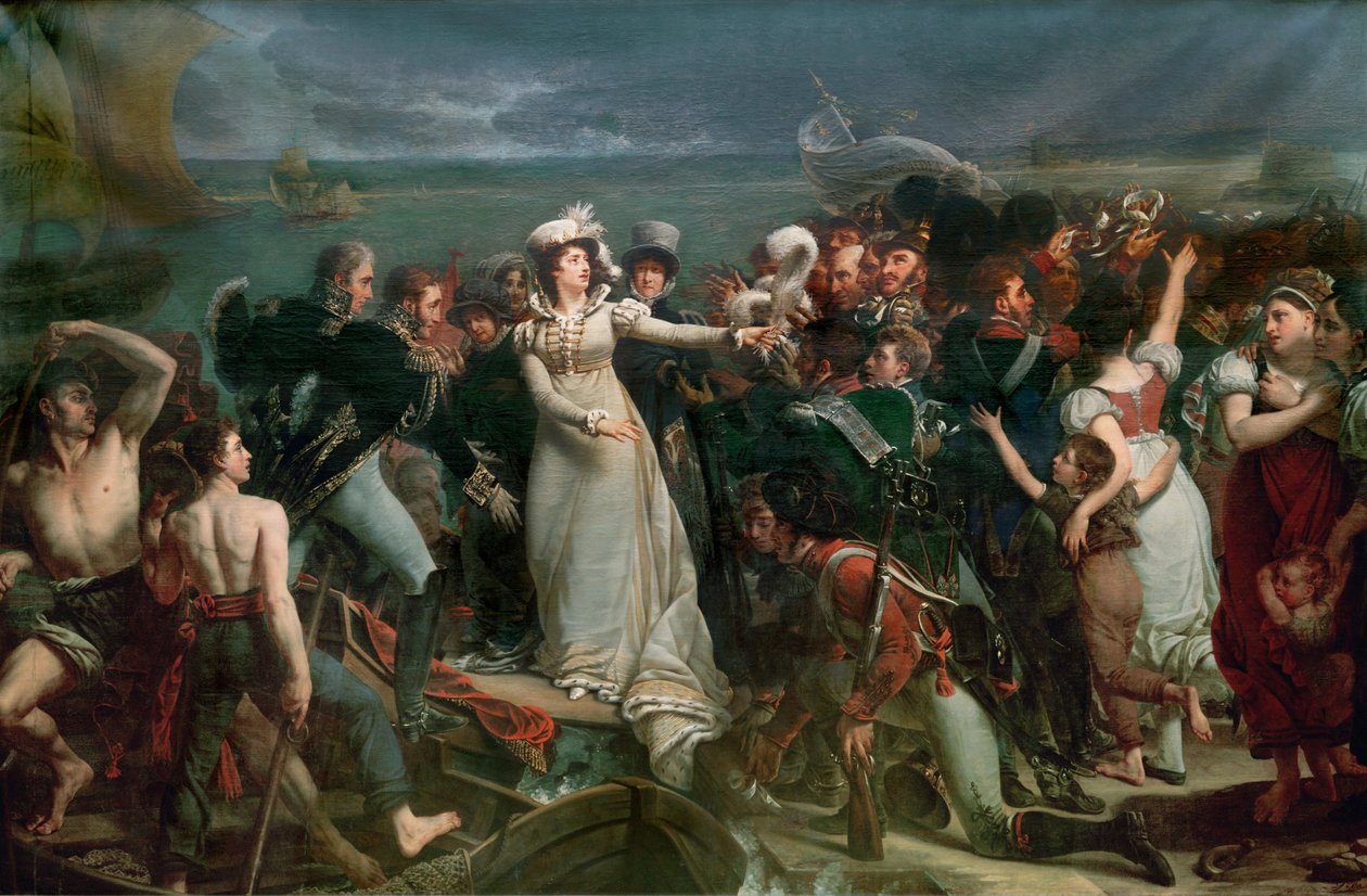 María Teresa, duquesa de Angulema ... (óleo sobre lienzo) de Antoine Jean Gros