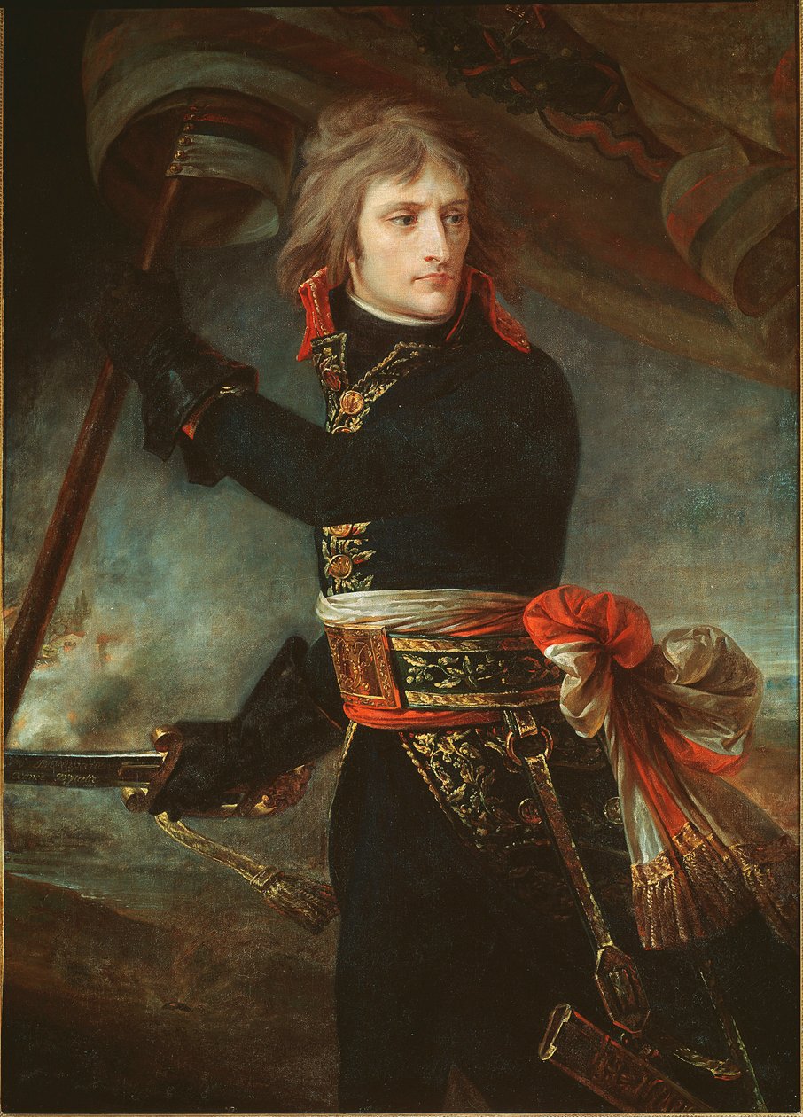 Napoleón Bonaparte en el puente de Arcole (17 de noviembre) de Antoine Jean Gros