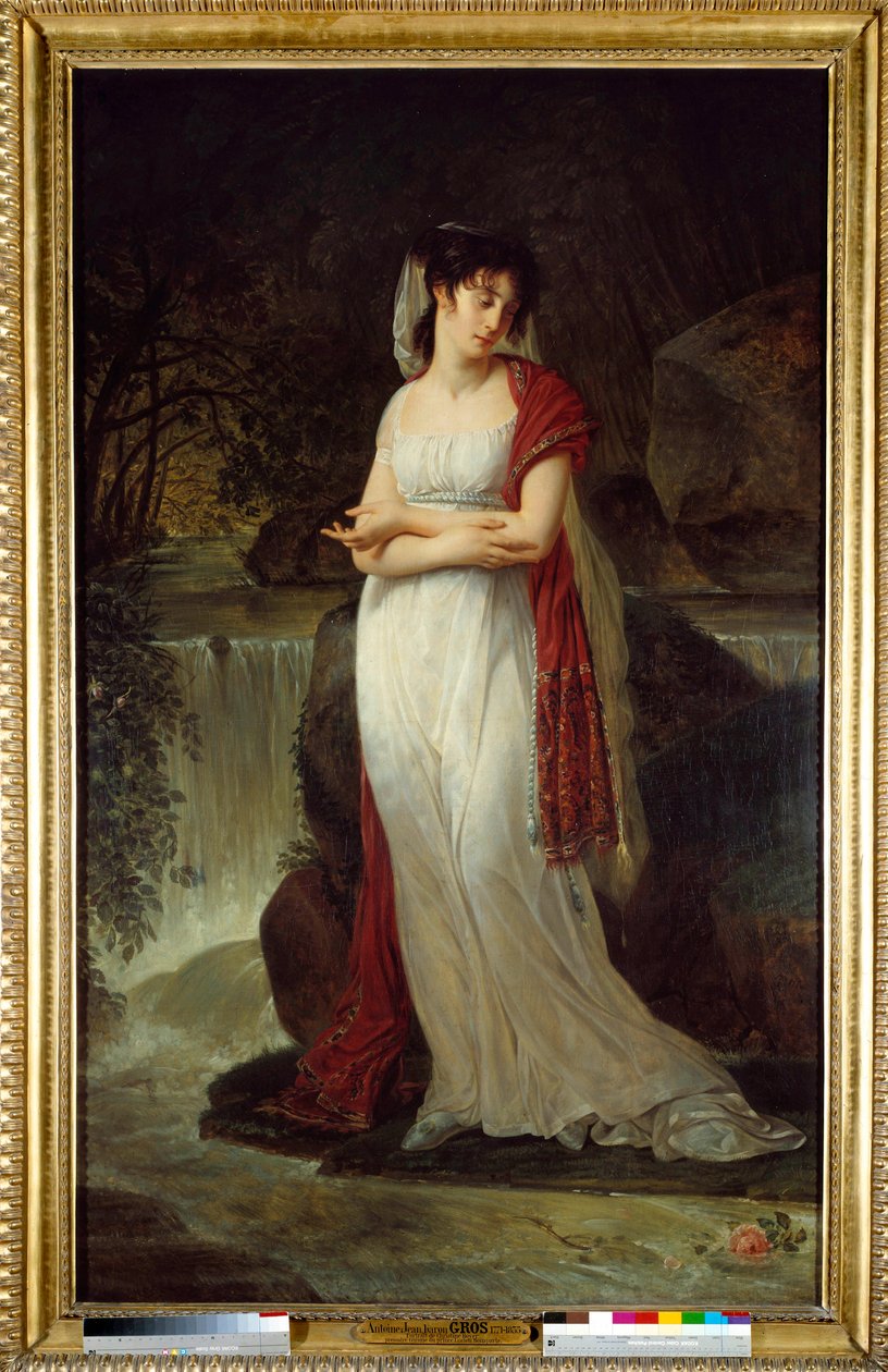 Retrato póstumo de Christine Boyer (1776-1800) Primera esposa de Lucien Bonaparte. Pintura de Antoine Jean Gros (1771-1835) de Antoine Jean Gros