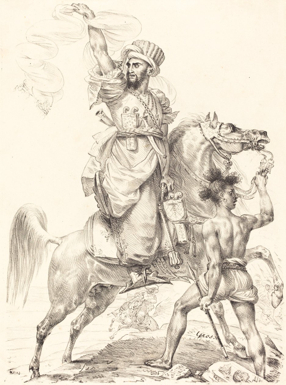 El jefe de los mamelucos a caballo de Antoine Jean Gros
