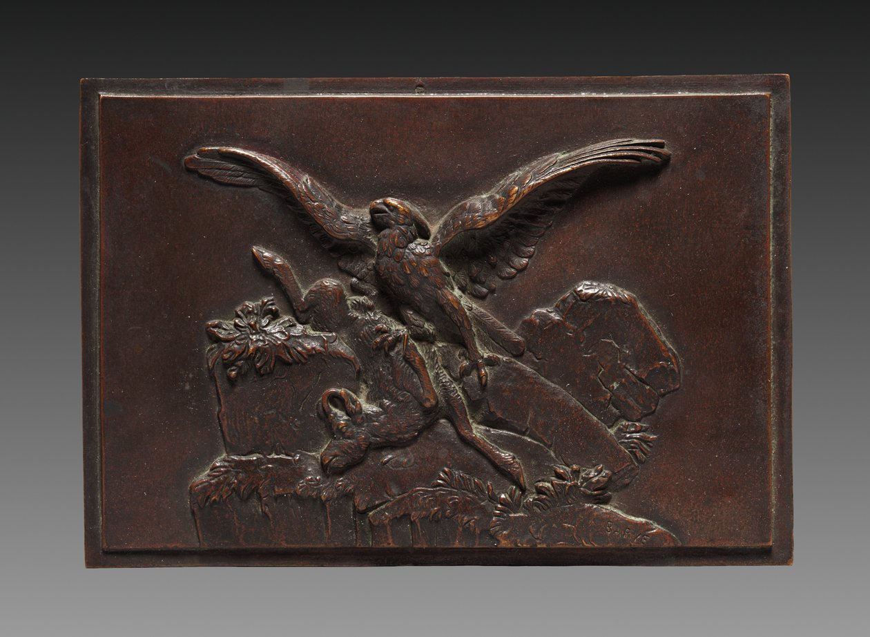 Águila con gamuza, c. 1830 - 1875 de Antoine Louis Barye