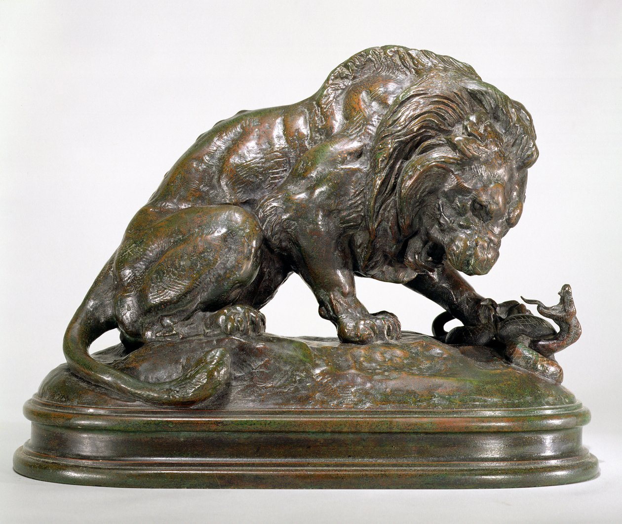 León y Serpiente de Antoine Louis Barye
