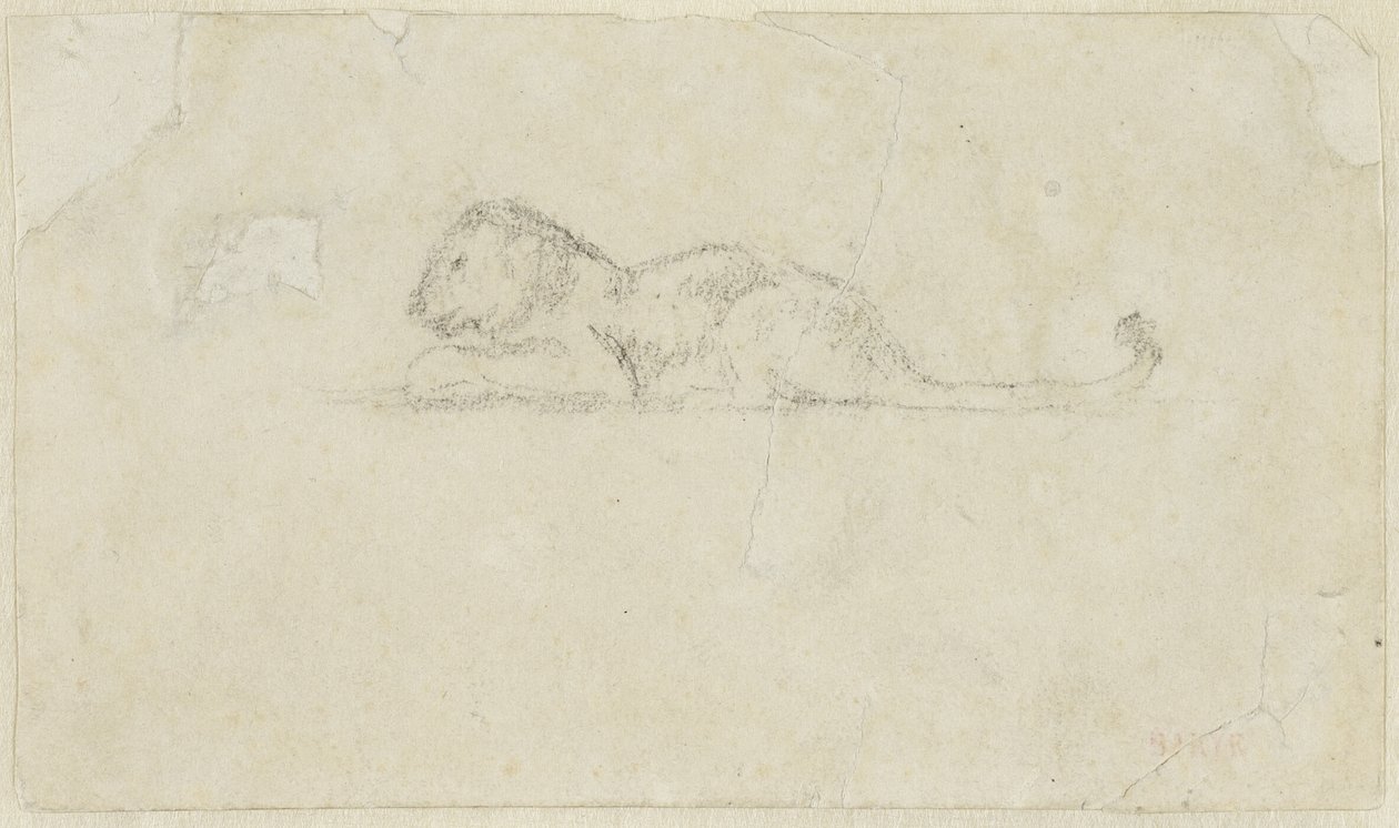 Leona sentada de Antoine Louis Barye