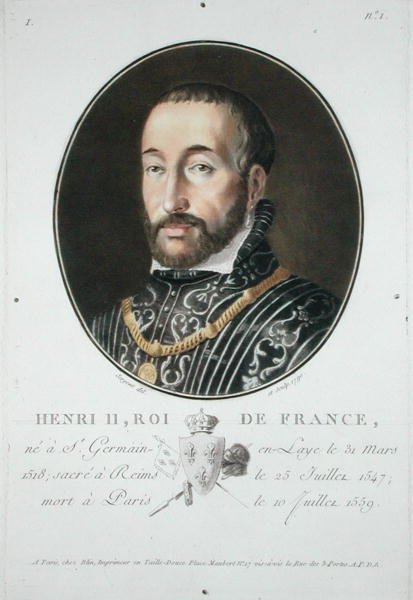 Enrique II (1519-59) Rey de Francia de Antoine Louis Francois Sergent Marceau