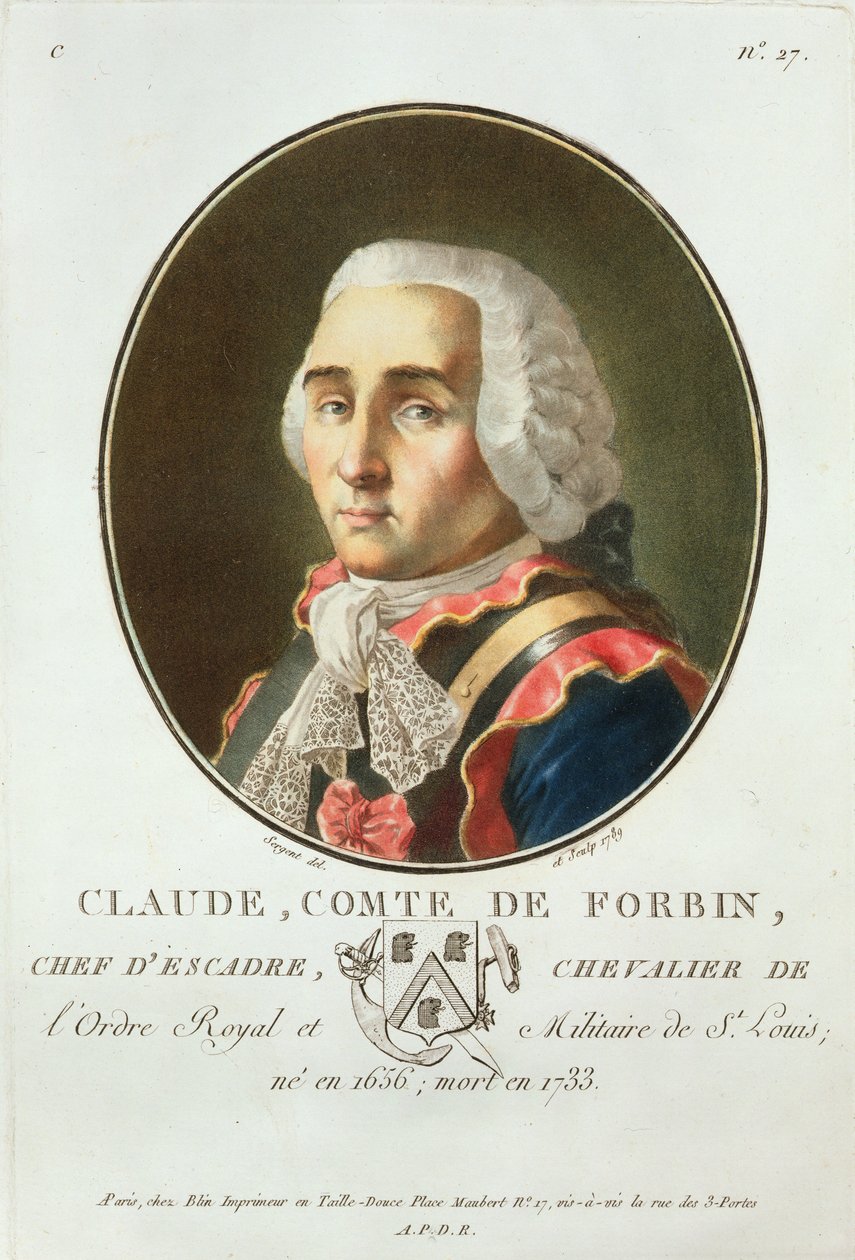 Claude (1656-1733) Conde de Forbin, 1789, de 
