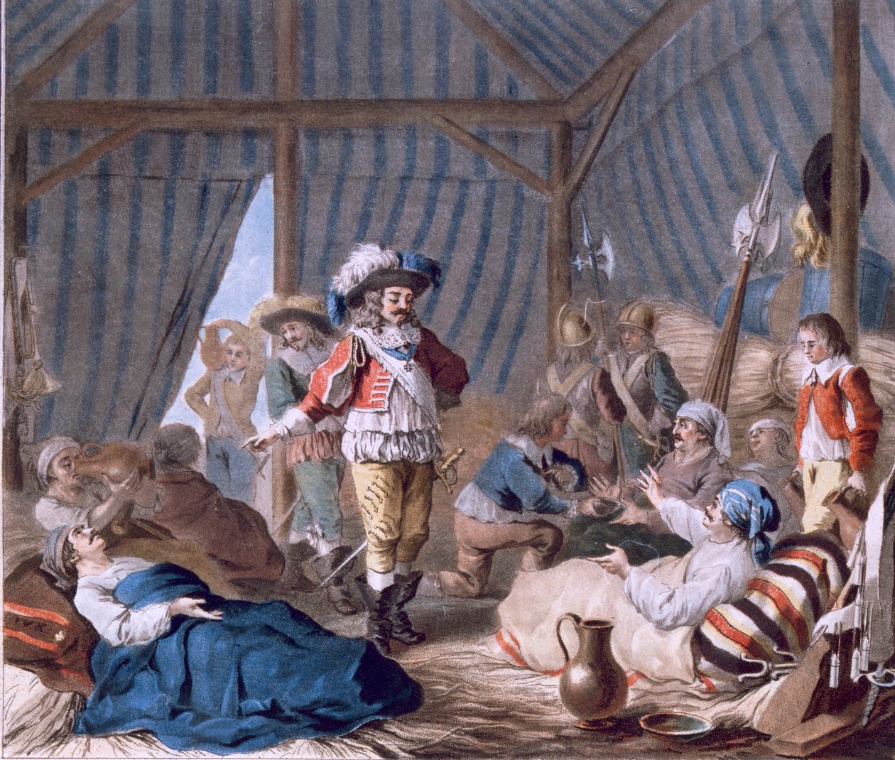 El Conde de Harcourt (1601-66) muestra su humanidad durante el asedio de Turín (1640), 1787 de Antoine Louis Francois Sergent Marceau