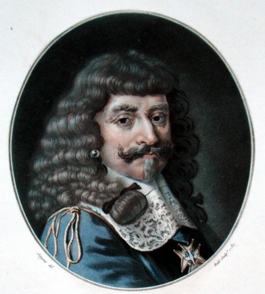Enrique de Lorena, primer Conde de Harcourt (1601-66), grabado por Ride, 1787 de Antoine Louis Francois after Sergent Marceau
