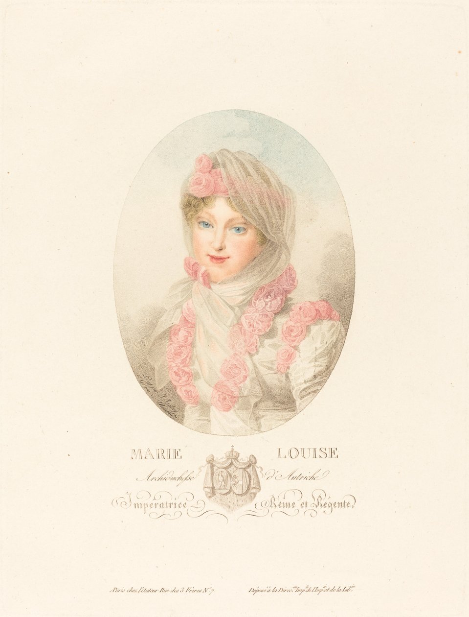Marie-Louise, Emperatriz de los Franceses de Antoine Maxime Monsaldy after Jean Baptiste Isabey