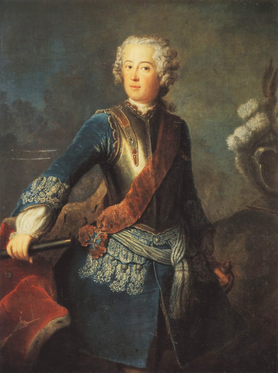 Alemán: Príncipe heredero Federico de Prusia de Antoine Pesne