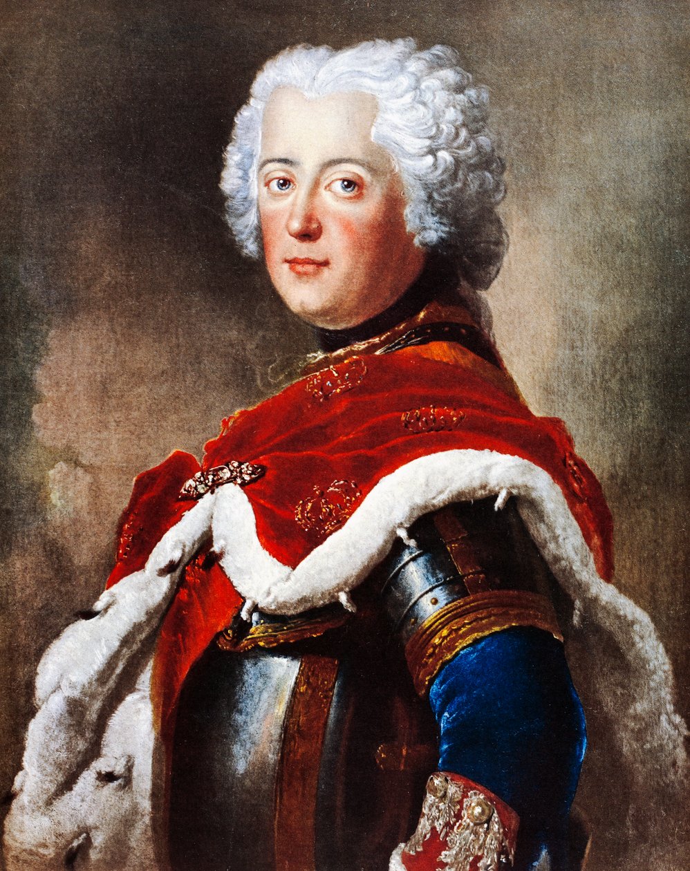 Retrato de Federico II de Hohenzollern, conocido como Federico el Grande (Berlín) de Antoine Pesne