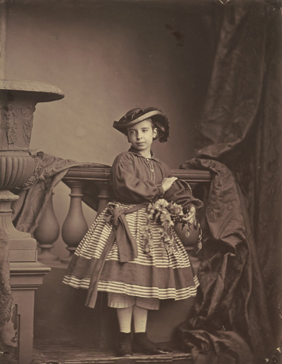 Retrato de niña,c. 1850 (foto) de Antoine Samuel Adam Salomon