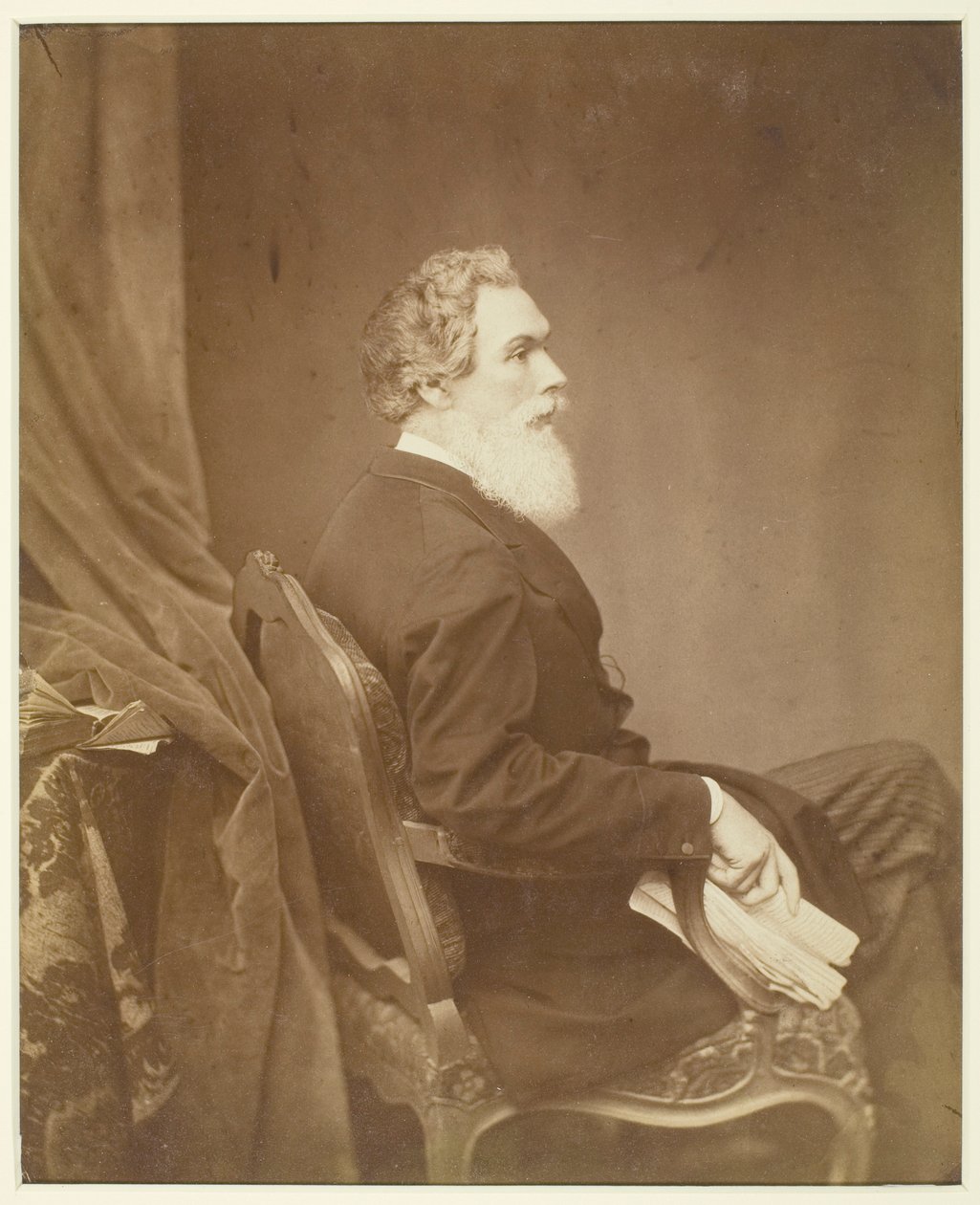 Sin título (Hombre en silla, perfil) de Antoine Samuel Adam Salomon