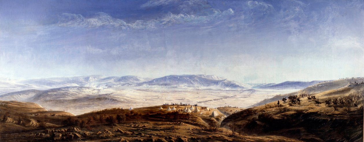 Guerra de Crimea (1853-1856): "La batalla de Balaklava en Crimea el 25/10/1854" Pintura de Antoine Valentin Jumel de Noireterre (1824-1902) 1854 París, Museo del Ejército de Antoine Valentin Jumel de Noireterre