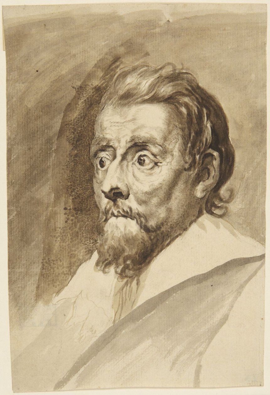 Anciano con barba, mirando hacia la izquierda de Antoine de Marcenay de Ghuy