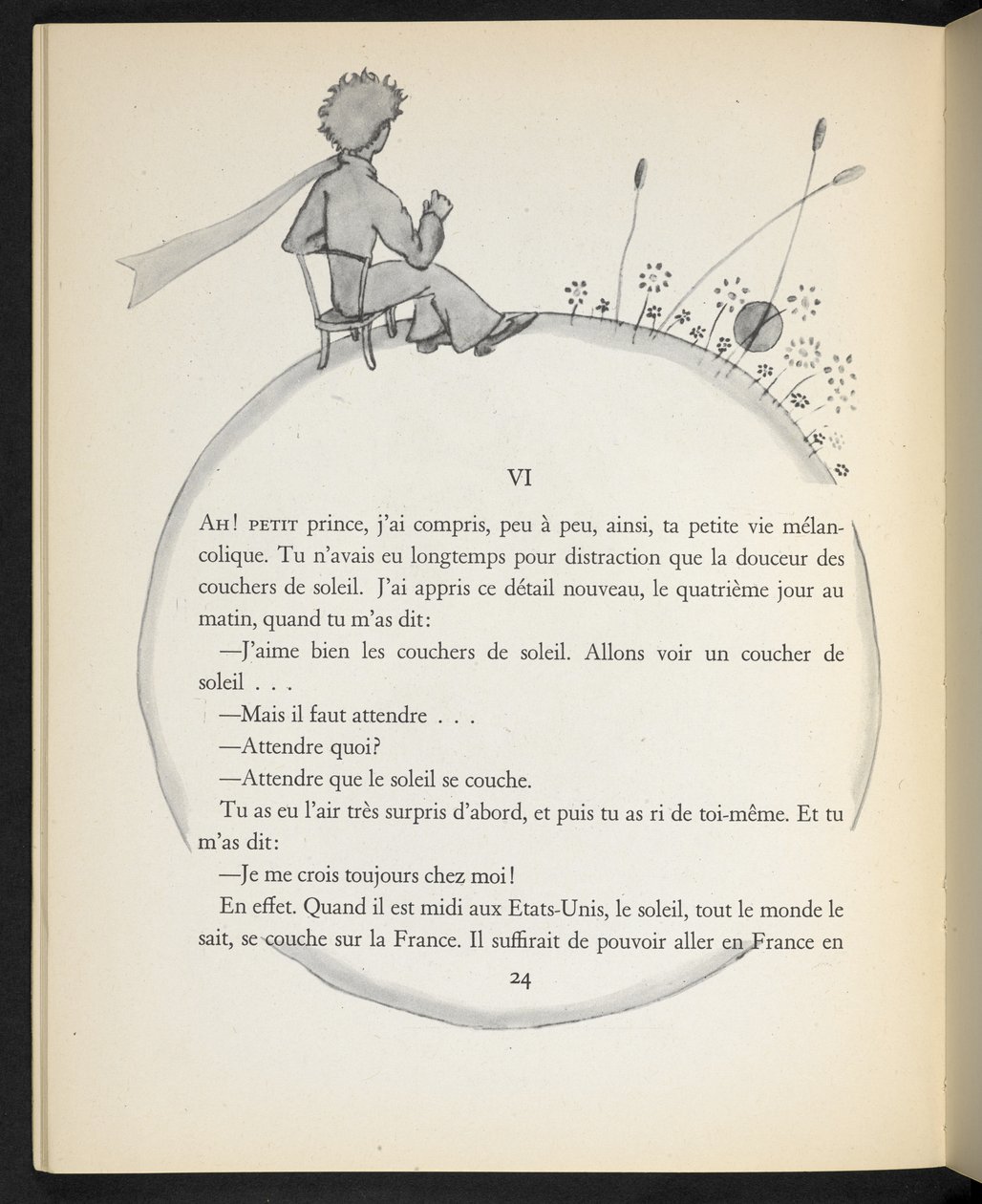 Ilustración de "Le Petit Prince", de Antoine de Saint-Exupéry de Antoine de Saint Exupery