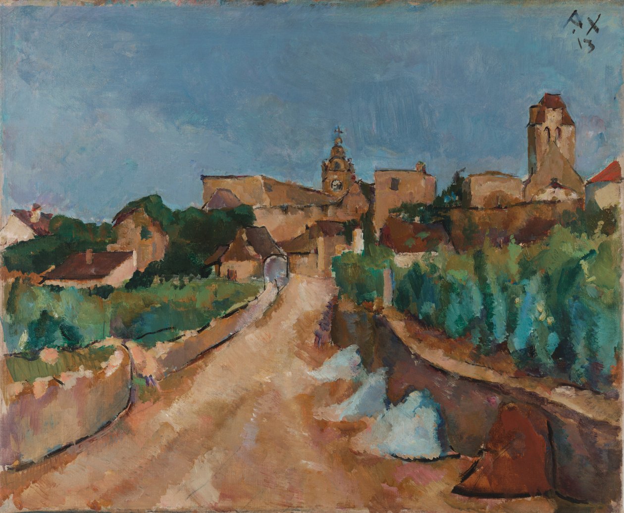 Calle hacia Durnstein de Anton Faistauer