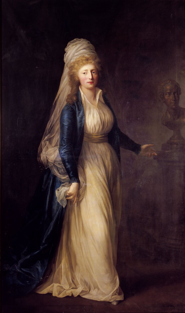 Retrato de la Princesa Luisa Augusta de Dinamarca (1771-1843) de Anton Graff