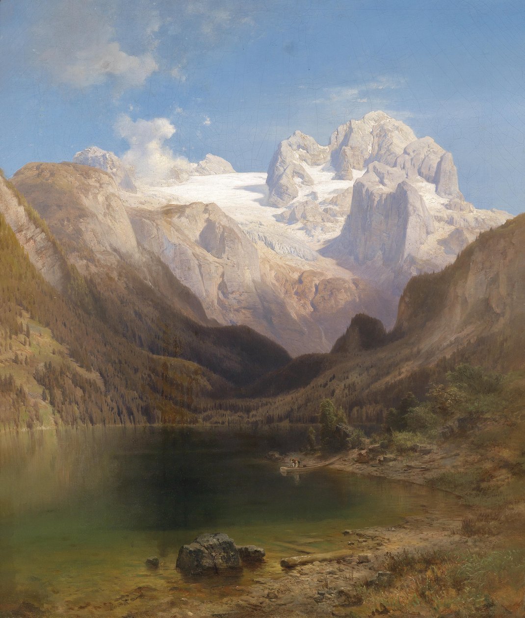 Vista del Gosausee al Dachstein de Anton Hansch