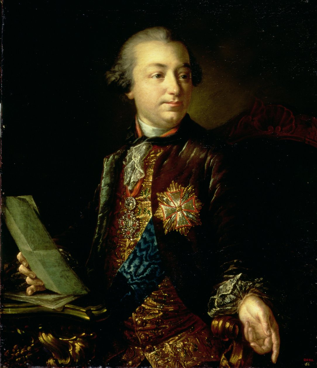 Retrato de Iván Ivánovich Shuvalov (1727-97) Presidente de la Academia de Artes de Anton Pavlovich Losenko