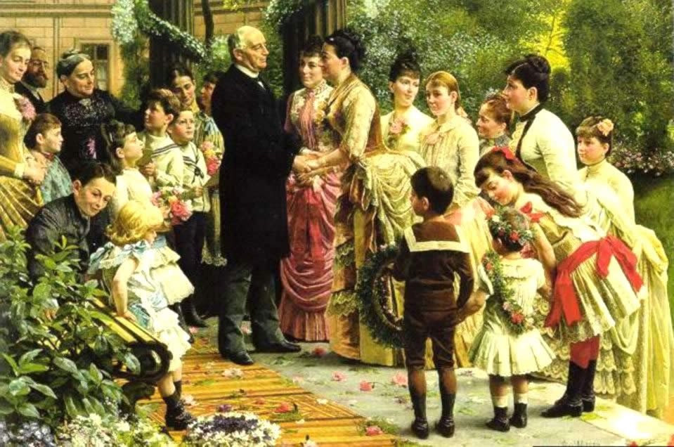 El 70º cumpleaños del consejero comercial Valentin Manheimer de Anton Alexander von Werner
