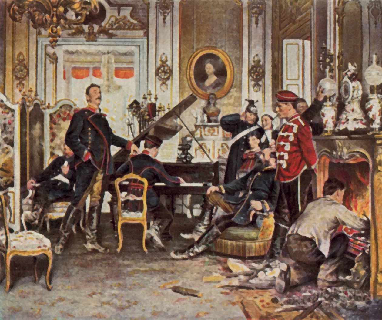 En las afueras de París de Anton Alexander von (after) Werner