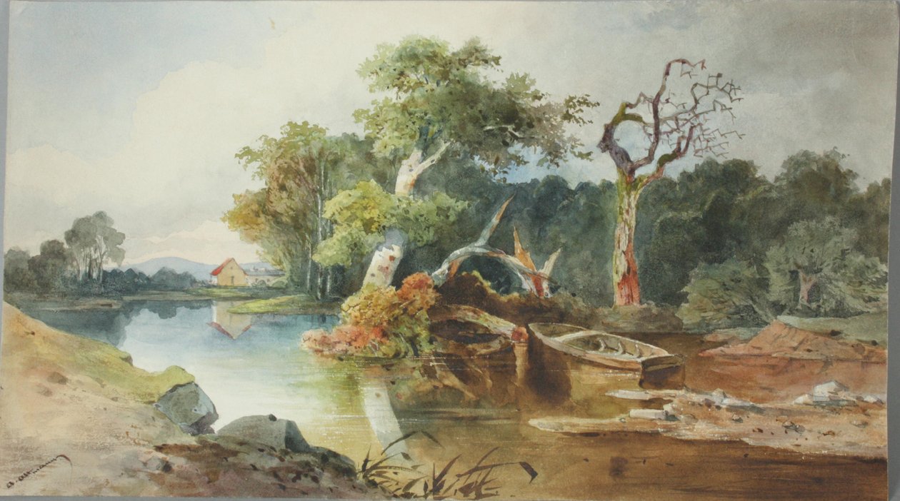 Paisaje fluvial de Anton Altmann
